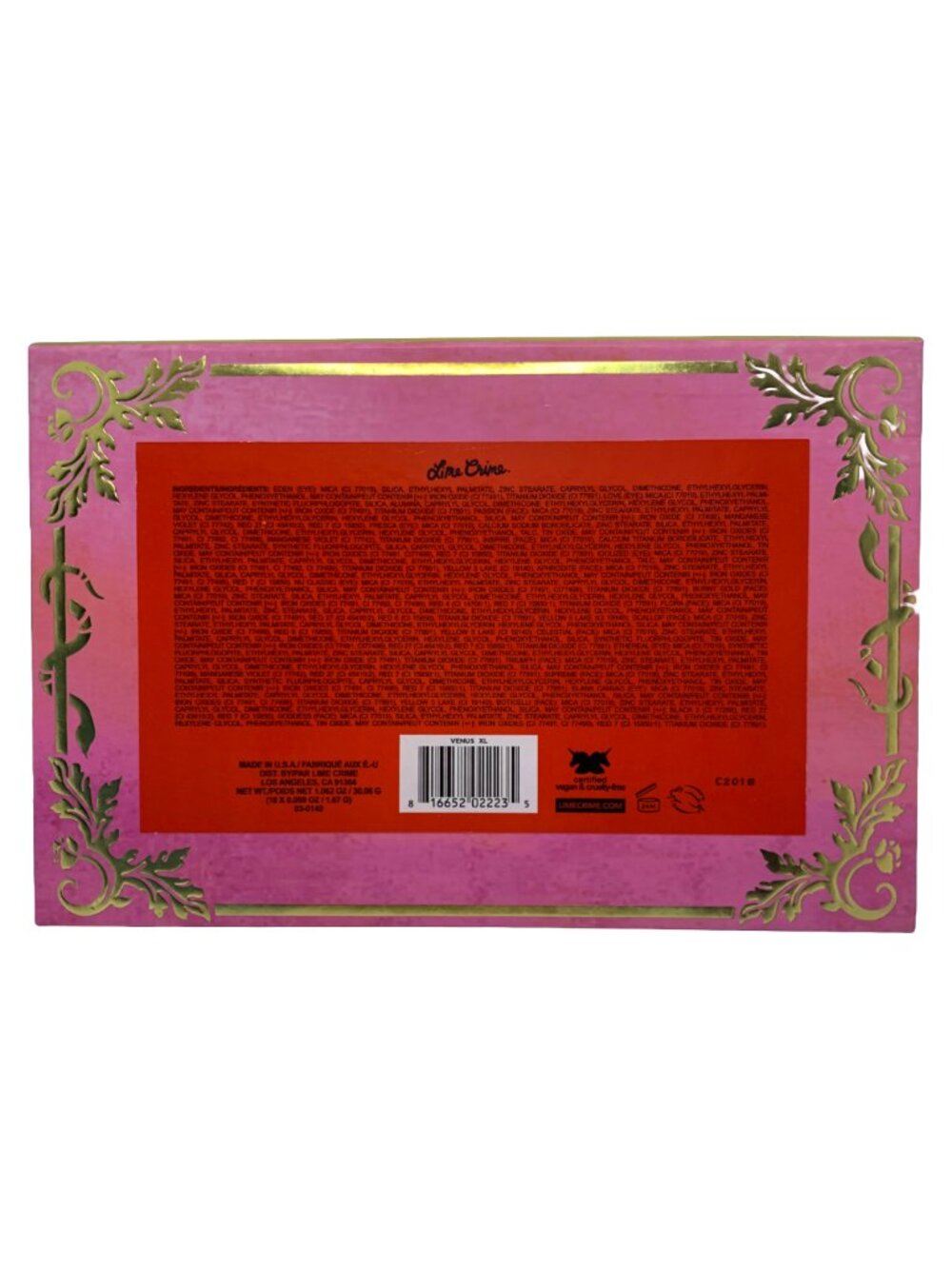 NWOB LIME CRIME Venus XL Eyeshadow Palette DISCONTINUED - Picture 6 of 6